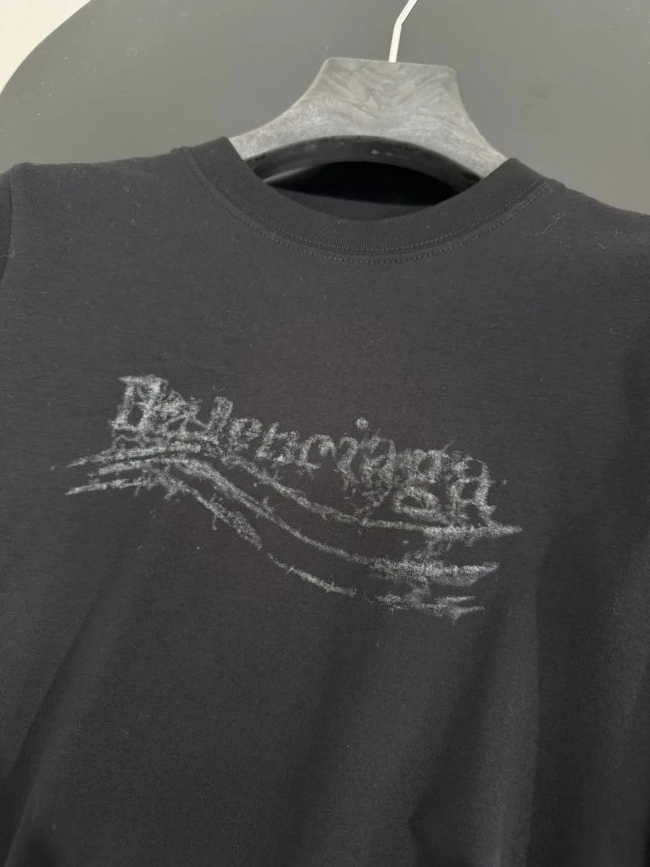 1788080844180769.webp お洒落 レイヤード風 プルオーバー バレンシアガ Tシャツ 偽物 トップス