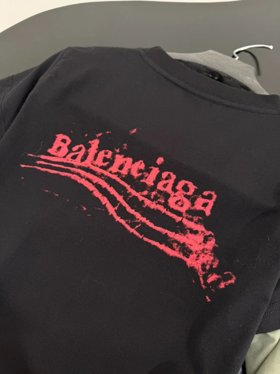 1788080848775062.webp お洒落 レイヤード風 プルオーバー バレンシアガ Tシャツ 偽物 トップス