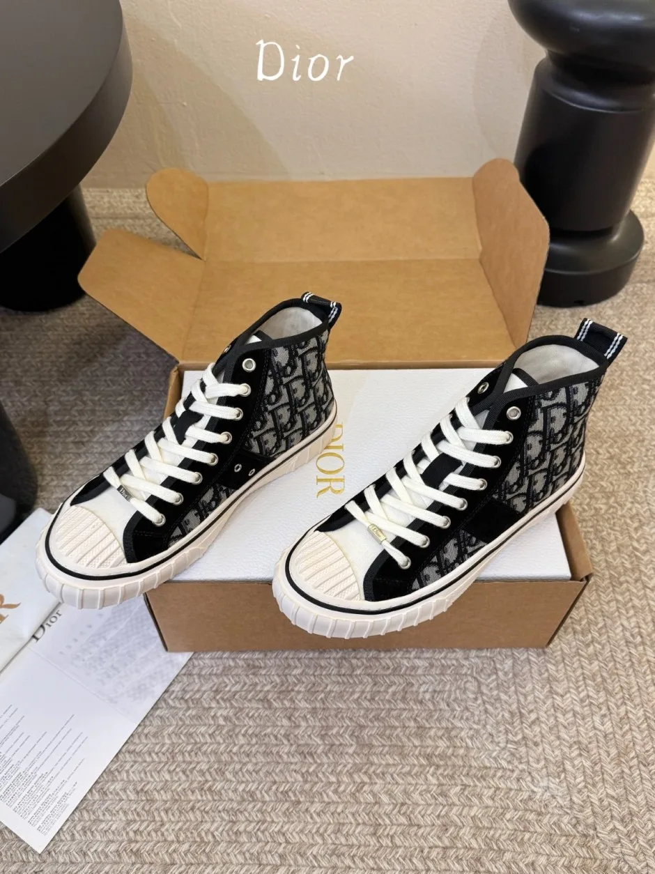 ディオール スニーカー コピー お洒落 カジュアル Dior Hooper ハイトップスニーカー