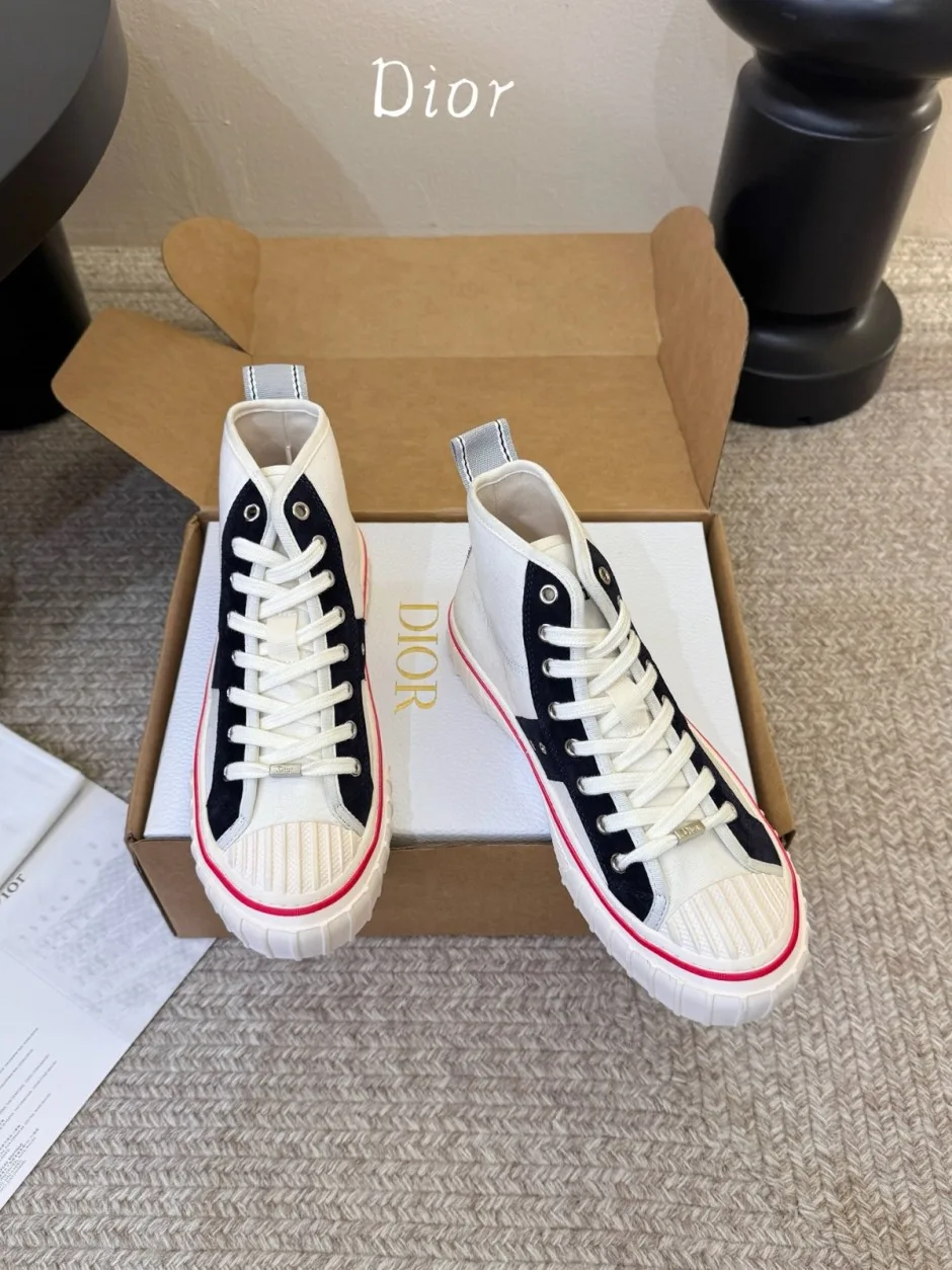スタイリッシュ カジュアル Dior Hooperハイトップスニーカー ディオール スニーカー コピー
