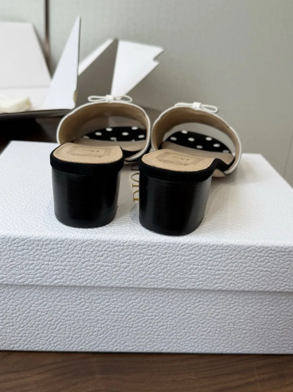 可愛い お洒落 DIOR Dway 3.5ｃｍミュール ディオール サンダル コピー ブラック
