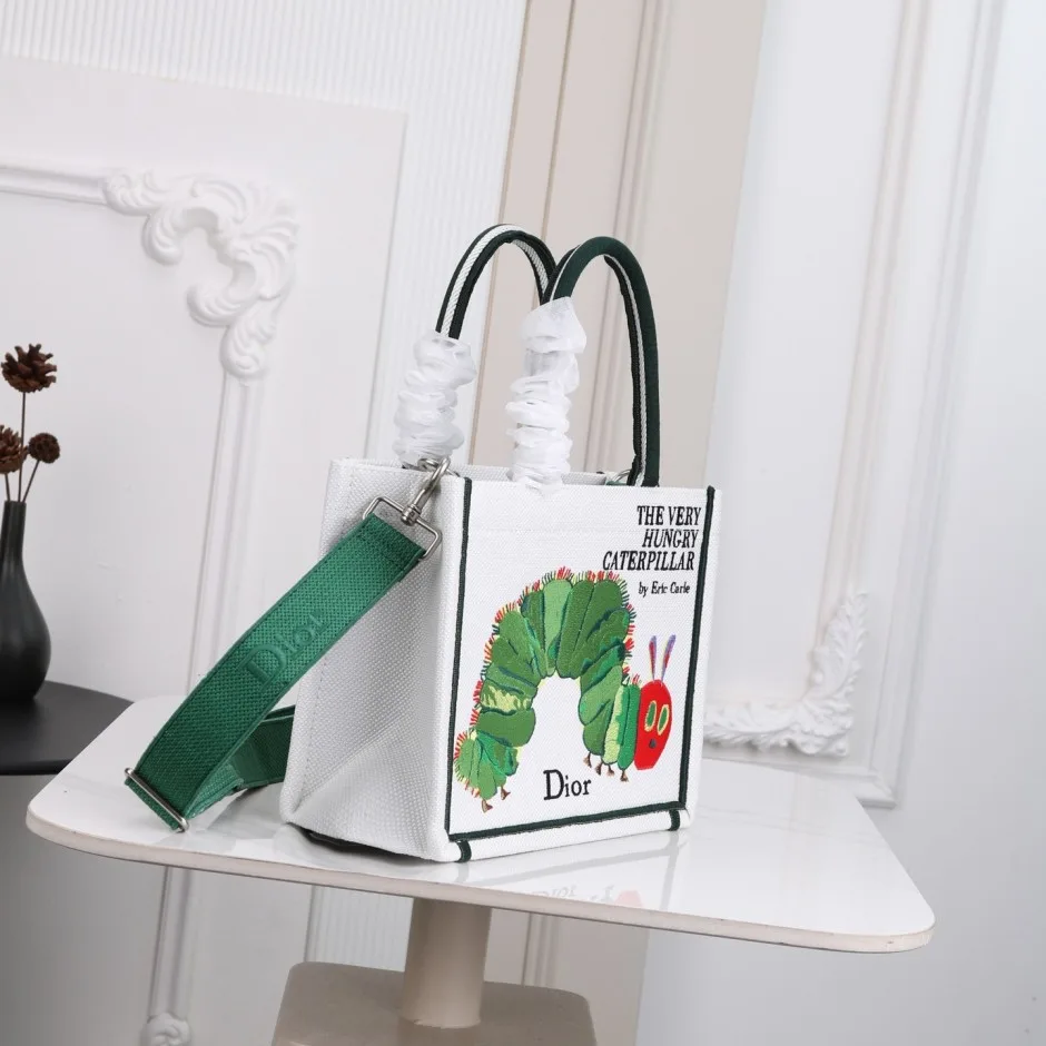 1788581519636451.webp はらぺこあおむし Dior Book Tote ストラップ付きバッグ スモール クリスチャン・ディオール コピー