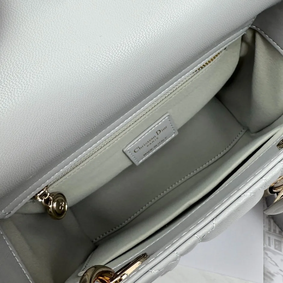1788585852540274.webp Lady Dior ストラップ付き バッグ スモール クリスチャン・ディオール コピー グレー