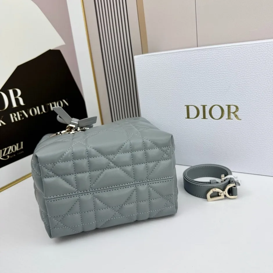 1788589359313372.webp カジュアル Dior Toujours スモール ハンドバッグ クリスチャン・ディオール コピー グレー