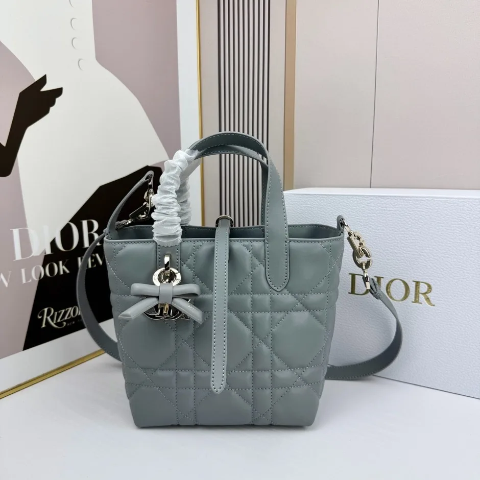 1788589359967252.webp カジュアル Dior Toujours スモール ハンドバッグ クリスチャン・ディオール コピー グレー