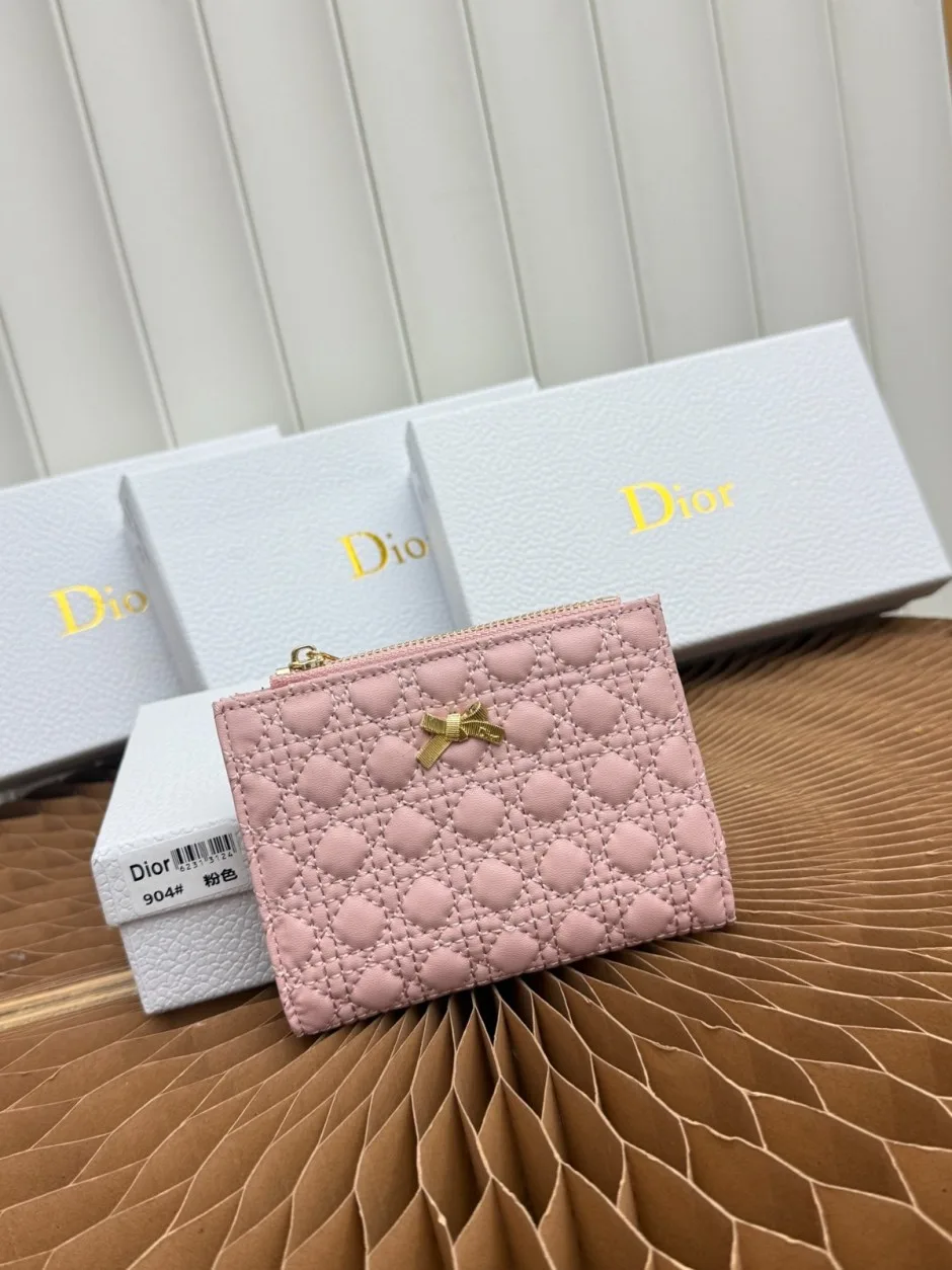 Baby Bow Begonia ウォレット クリスチャン・ディオール 財布 コピー ピンク