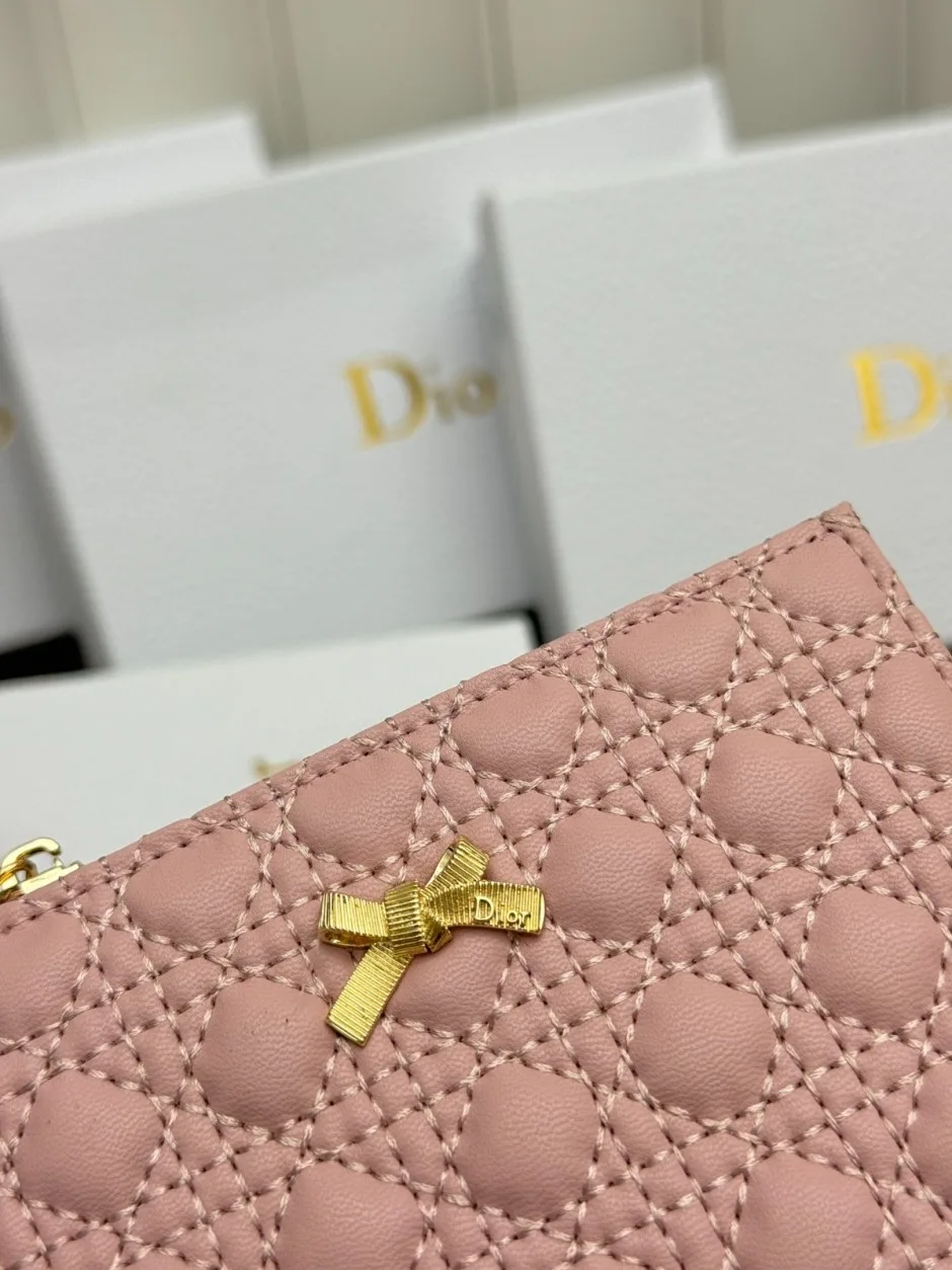 Baby Bow Begonia ウォレット クリスチャン・ディオール 財布 コピー ピンク