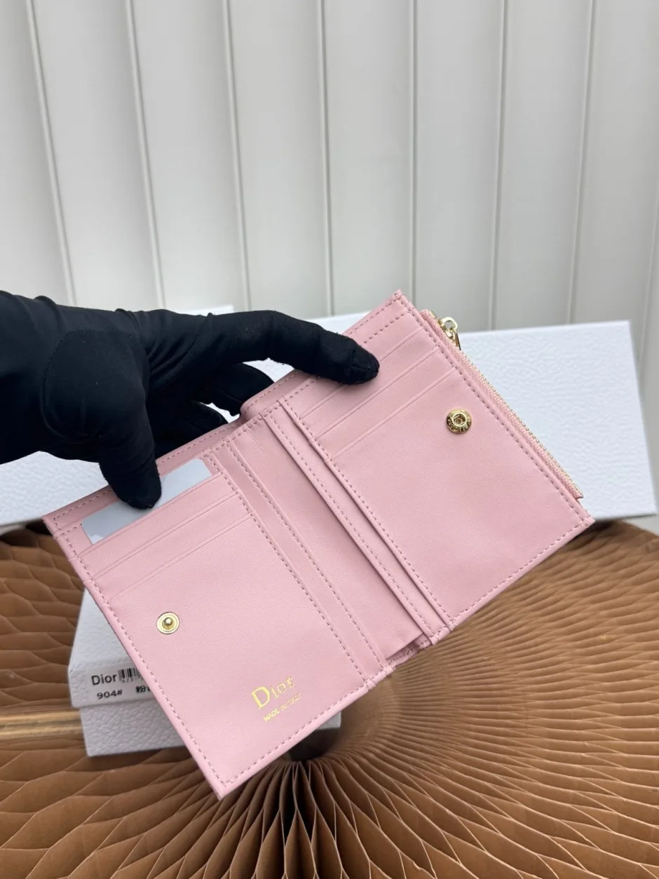 Baby Bow Begonia ウォレット クリスチャン・ディオール 財布 コピー ピンク