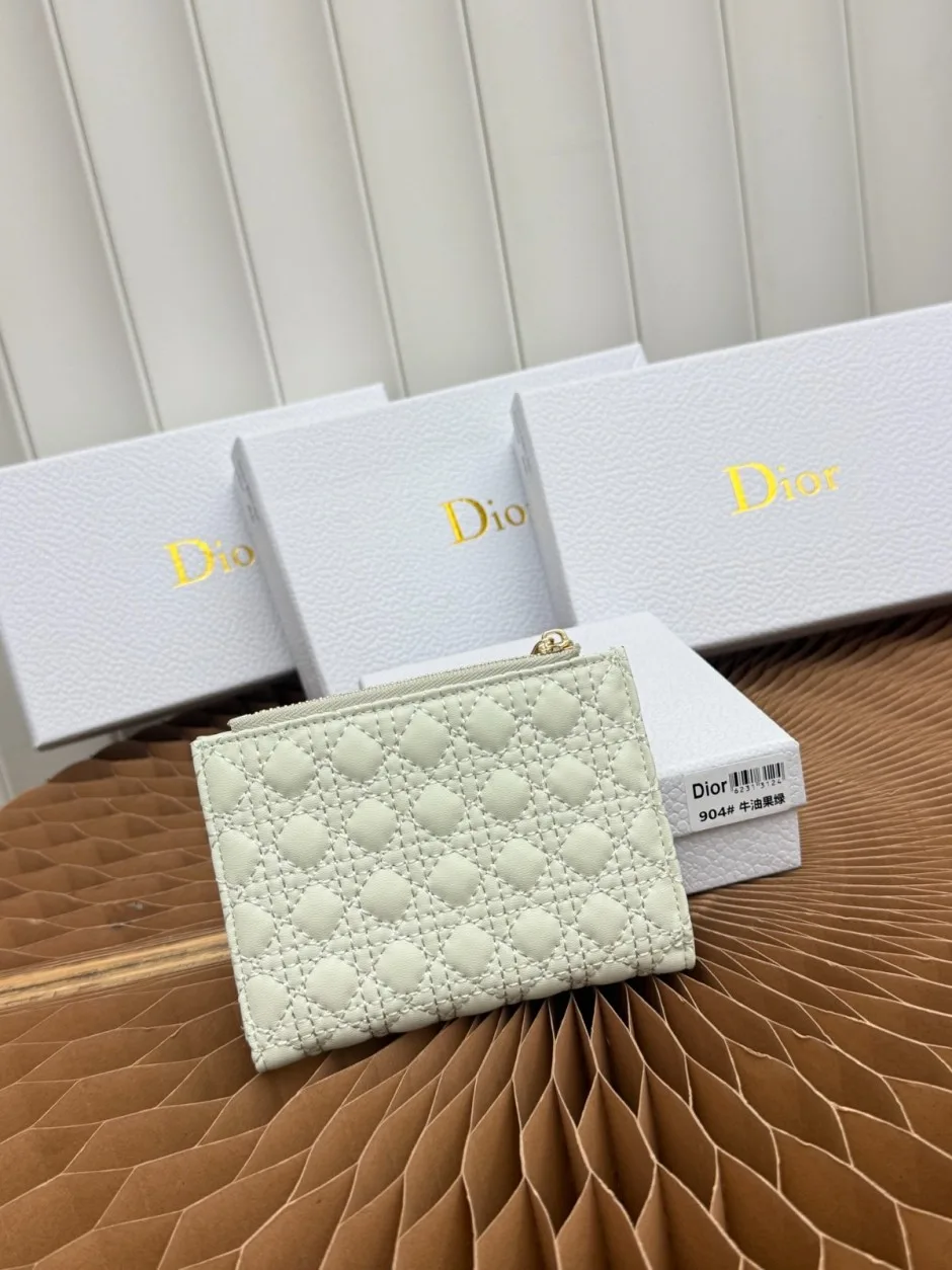 Baby Bow Begonia ウォレット クリスチャン・ディオール 財布 コピー ライトグリーン