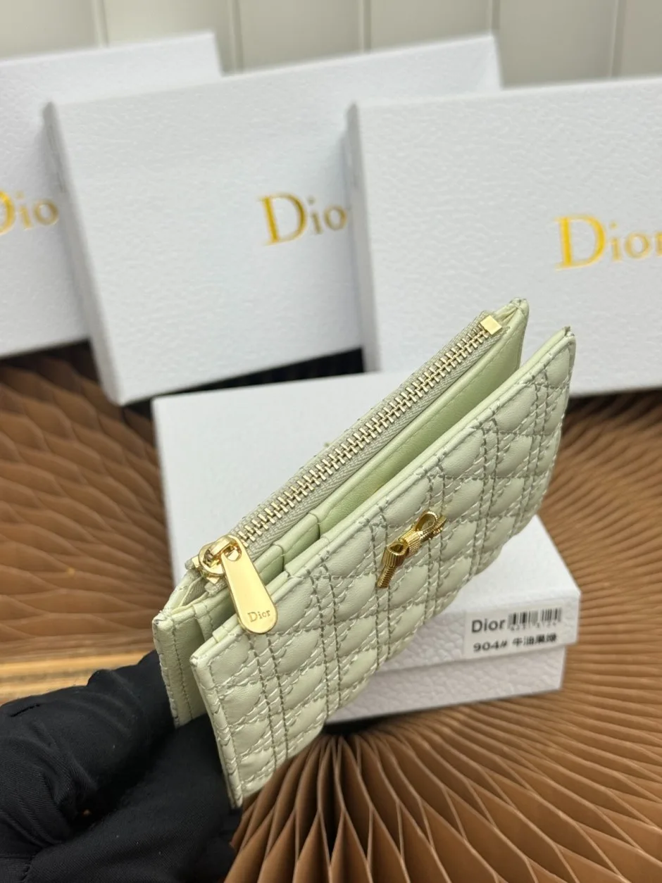 Baby Bow Begonia ウォレット クリスチャン・ディオール 財布 コピー ライトグリーン