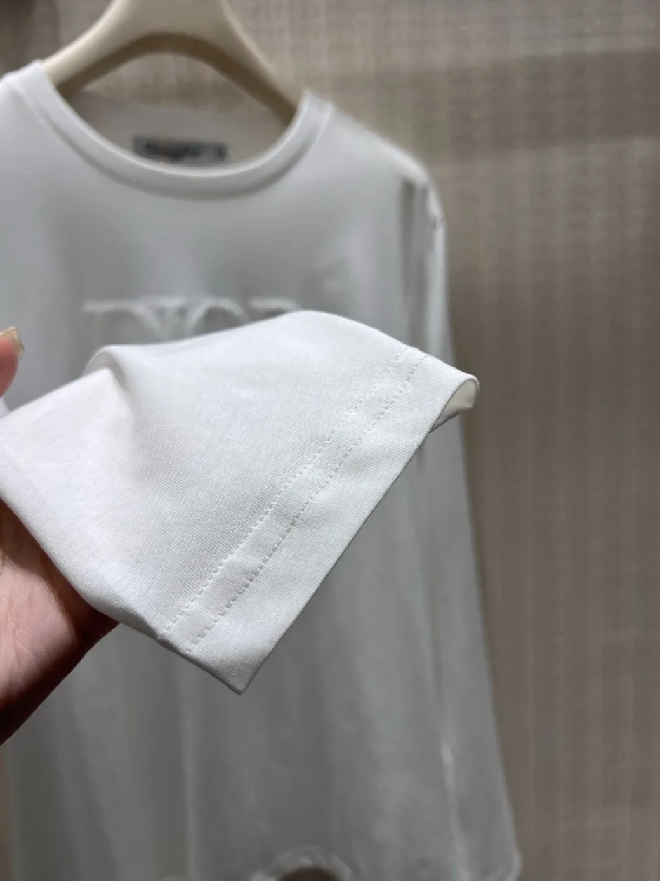 1788774392329395.webp ベーシック ロゴ入り 長袖Tシャツ クリスチャン・ディオール Tシャツ コピー ホワイト