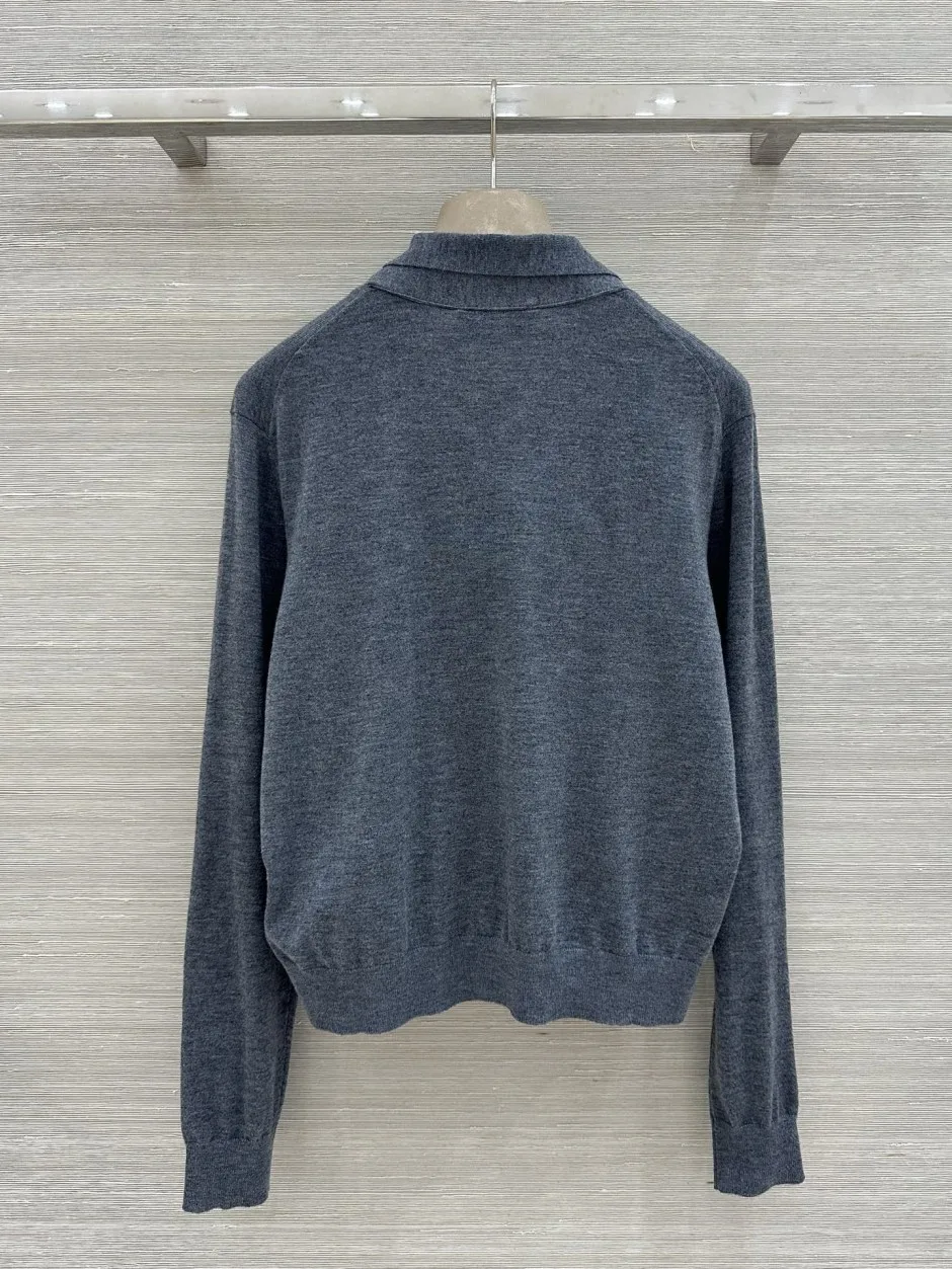 フェミニン ボウタイ ウール カーディガン ミュウミュウ ニット 偽物 ロゴ入り