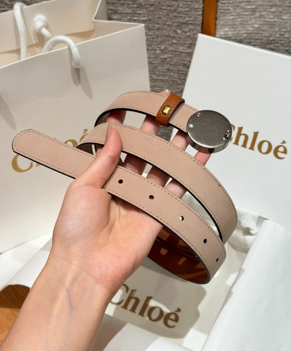 クロエ スーパーコピー Chloé Horse Medal ベルト 合わせやすい 25mm ブラウン