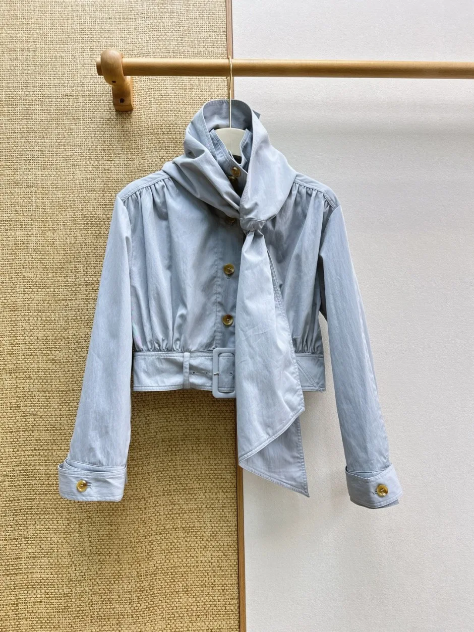 クロップド スカーフジャケット クロエ ジャケット 偽物 合わせやすい