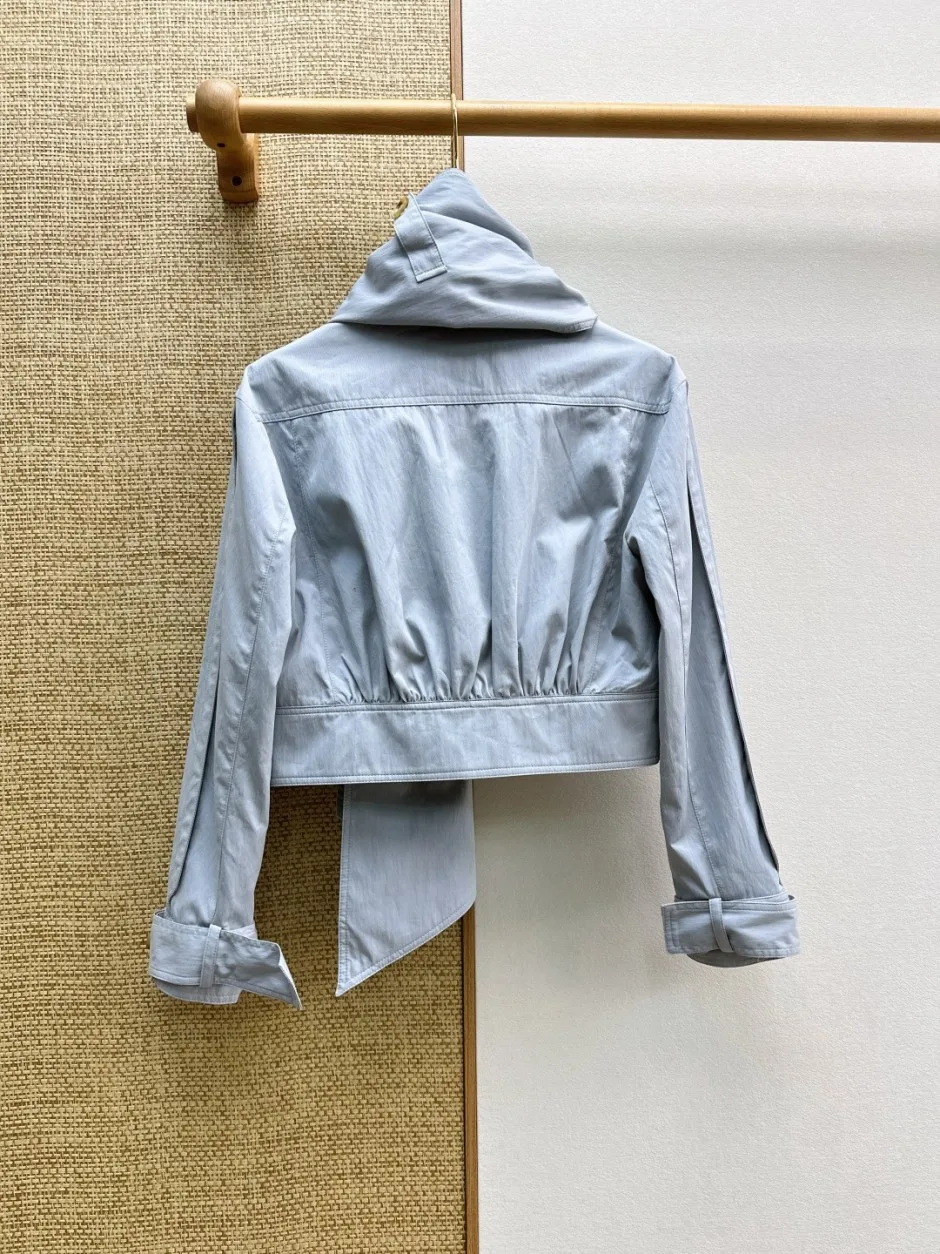 クロップド スカーフジャケット クロエ ジャケット 偽物 合わせやすい