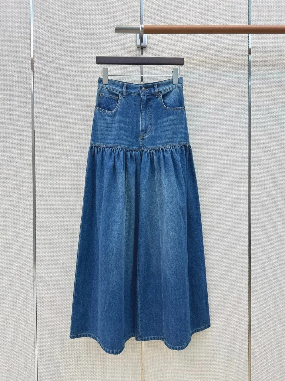 注目される スタイリッシュ 切り替え デニムパンツ クロエ ジーンズ 偽物 ギャザー