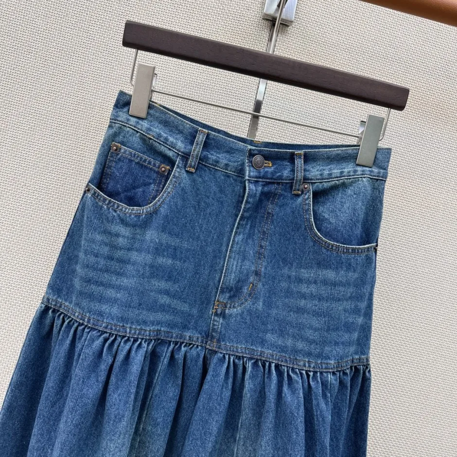 注目される スタイリッシュ 切り替え デニムパンツ クロエ ジーンズ 偽物 ギャザー