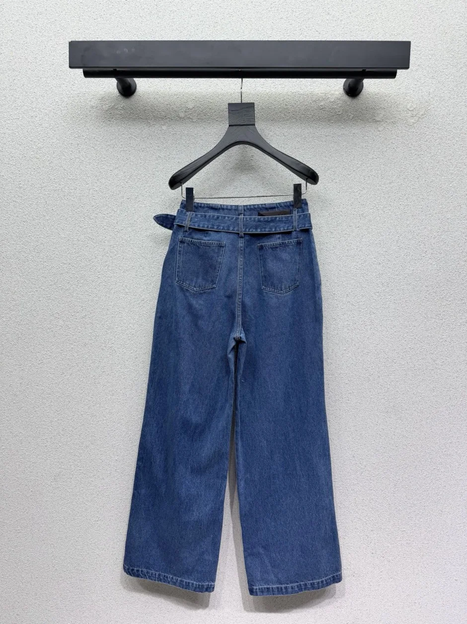 1789383315424078.webp お洒落 ベルト付き デニムパンツ ロエベ ジーンズ 偽物 合わせやすい