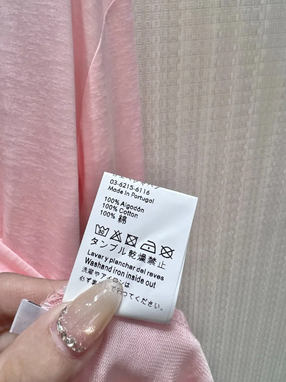 カジュアル ロゴ 長袖Tシャツ ロエベ Tシャツ 偽物 合わせやすい ピンク