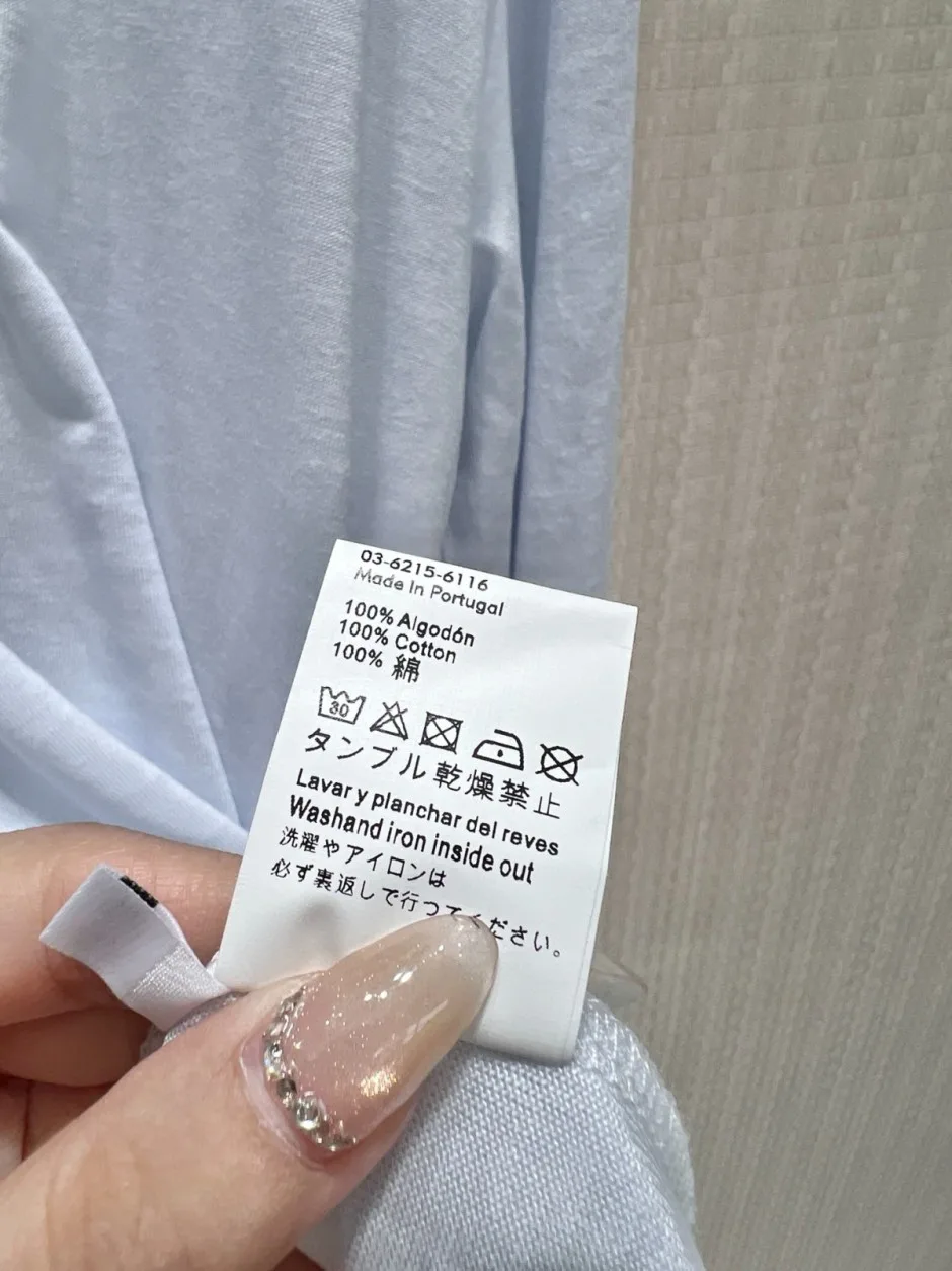 1789458639481656.webp カジュアル ロゴ 長袖Tシャツ ロエベ Tシャツ 偽物 合わせやすい ライトブルー