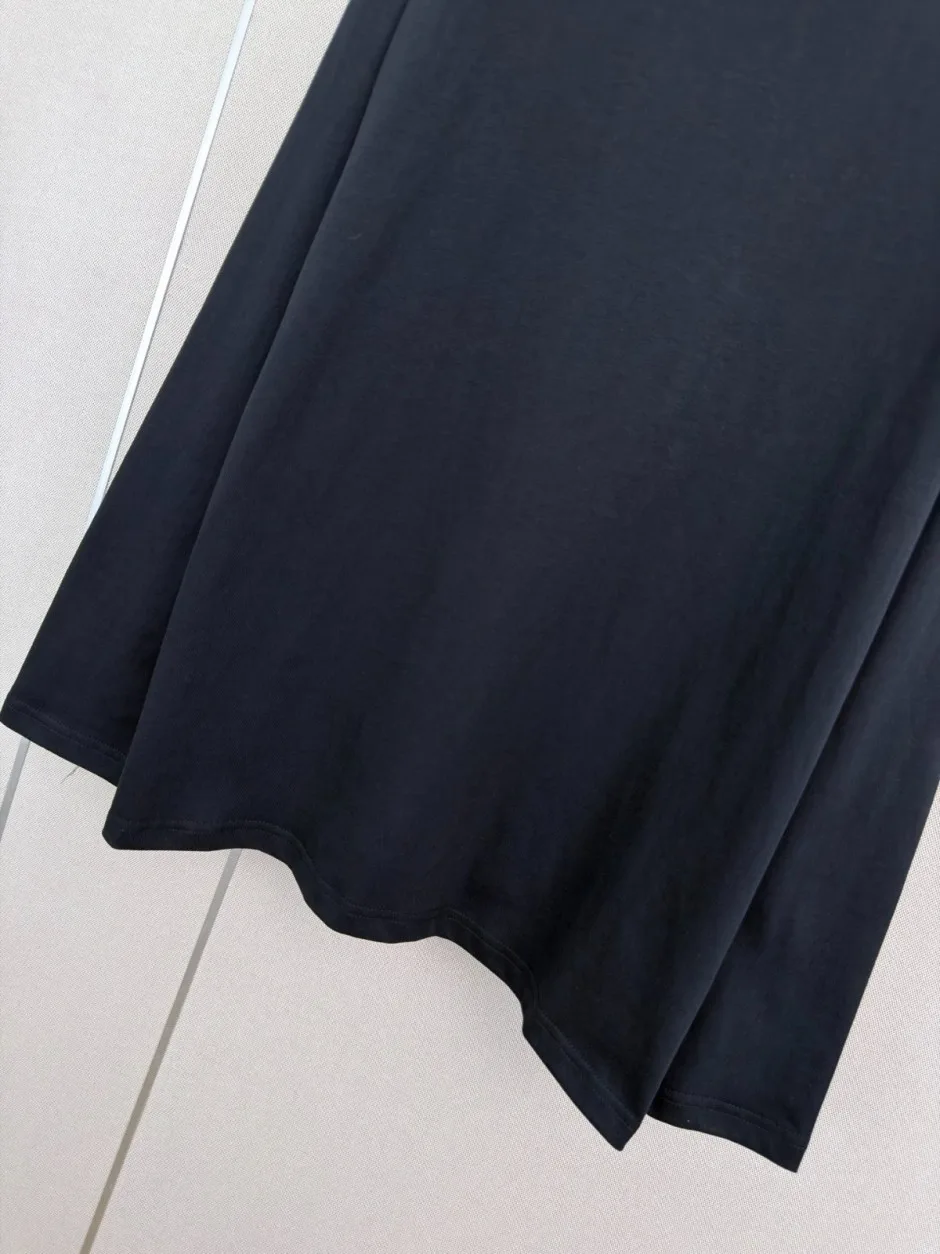 1789462590935799.webp お洒落 カジュアル ハイネック 長袖Tシャツ ロエベ Tシャツ 偽物 トップス ブラック