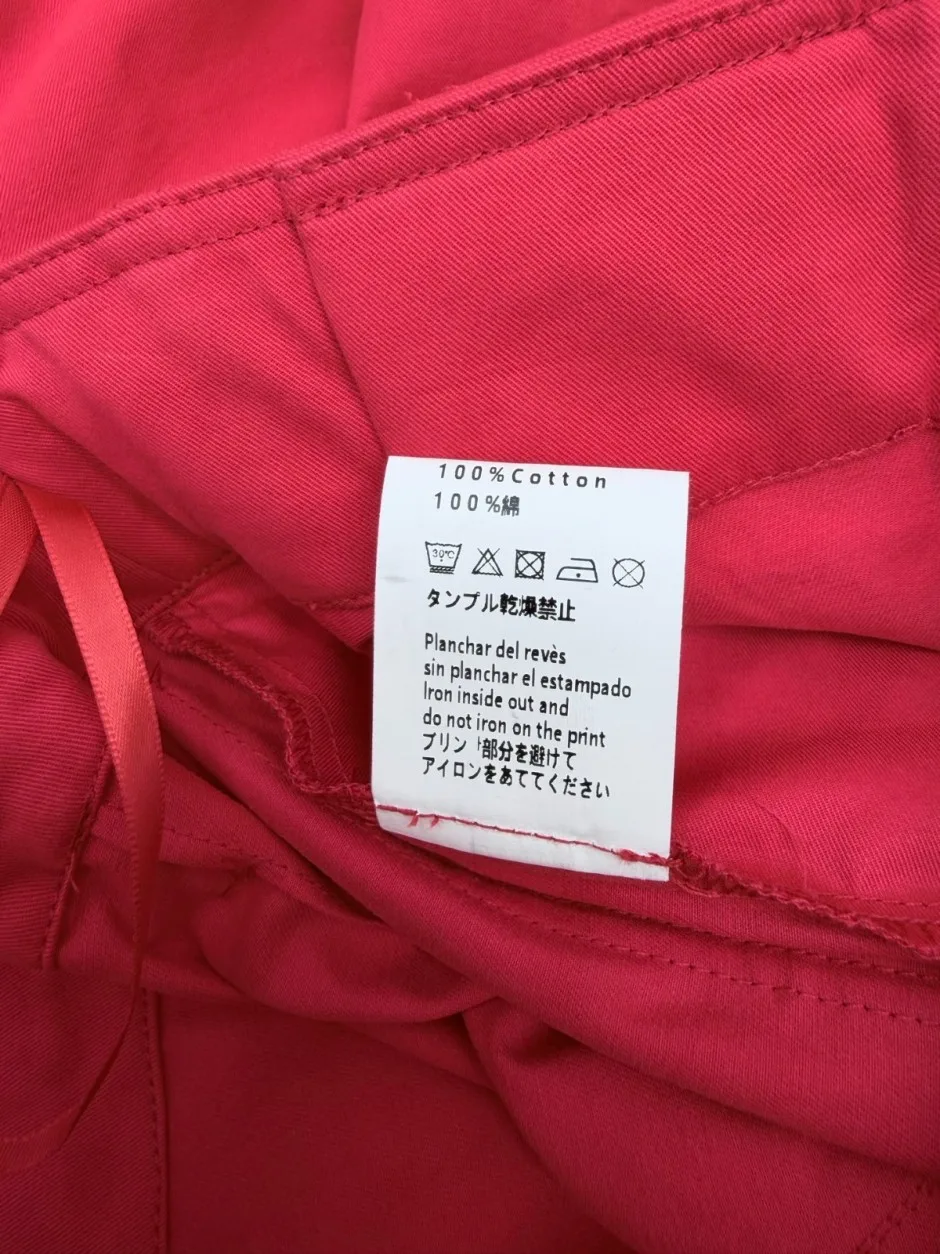 1789463921139046.webp スタイリッシュ カジュアル ゆったり ロエベ パンツ 偽物 カーゴパンツ レッド