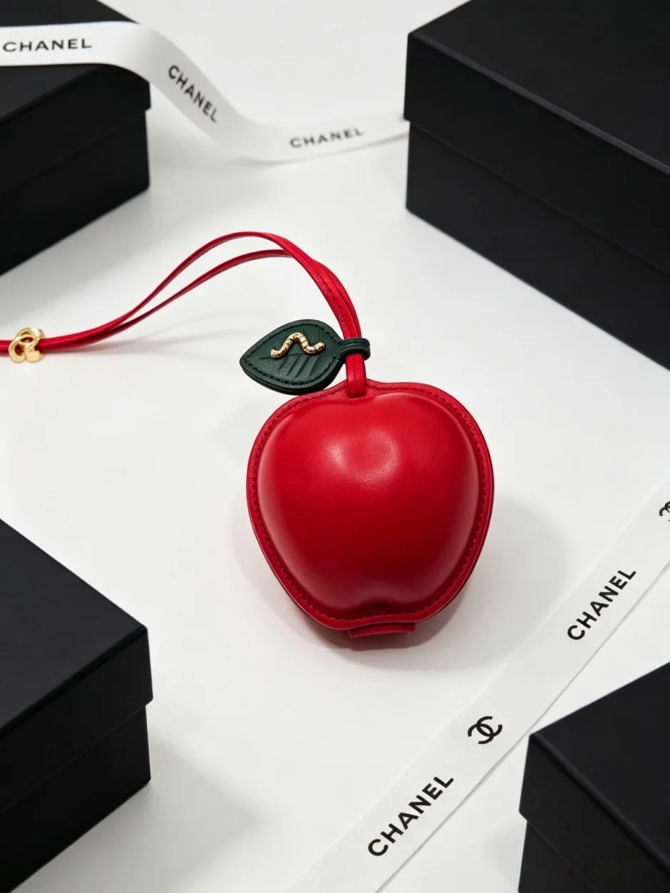 1789721302379961.webp 可愛い 26A りんごバッグチャーム シャネル キーホルダー コピー レッド
