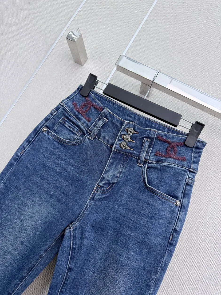 おしゃれ ハイウエスト デニムパンツ シャネル ジーンズ コピー レディース