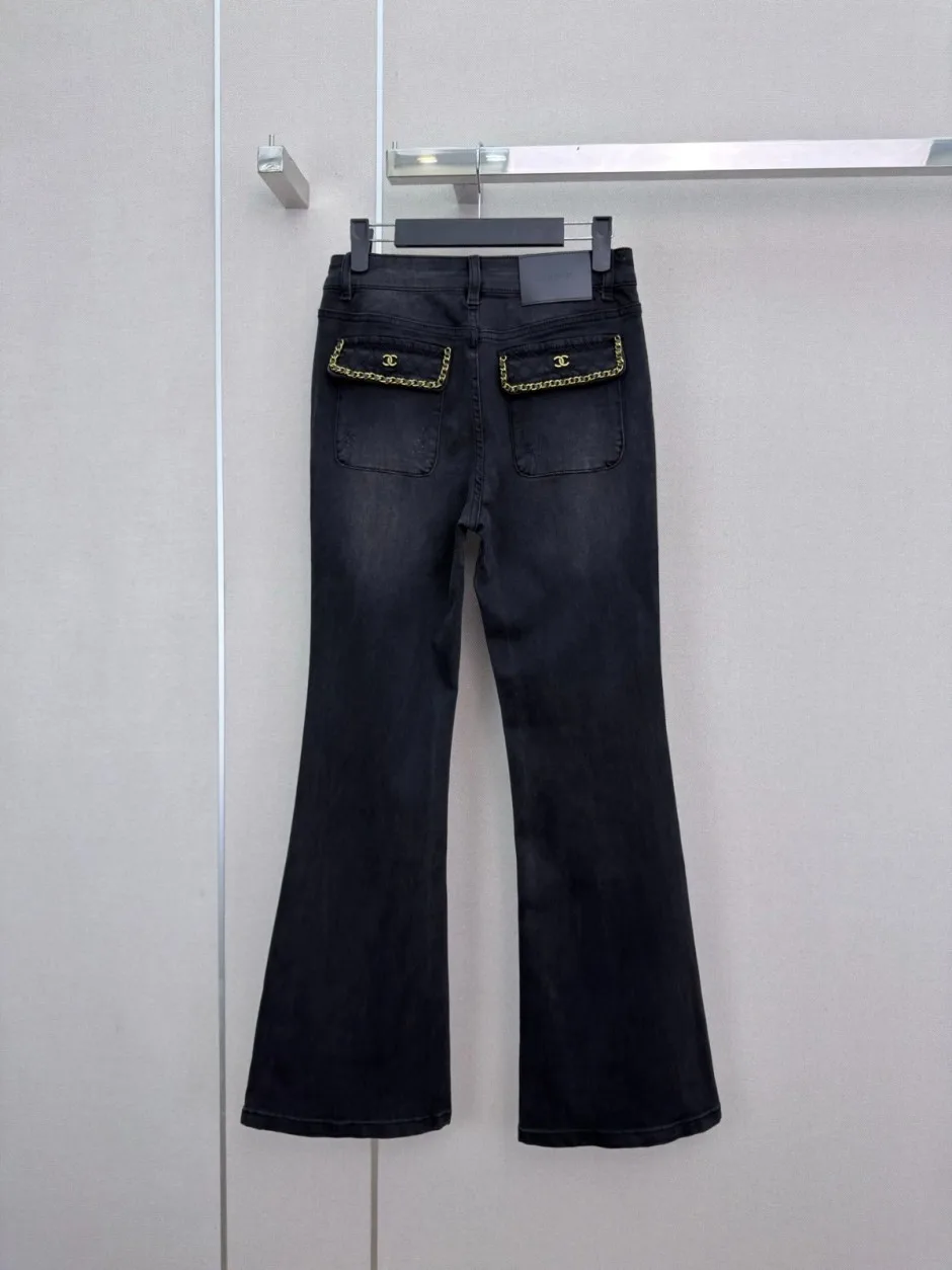 フェミニン おしゃれ シャネル ジーンズ コピー レディース フレア デニムパンツ