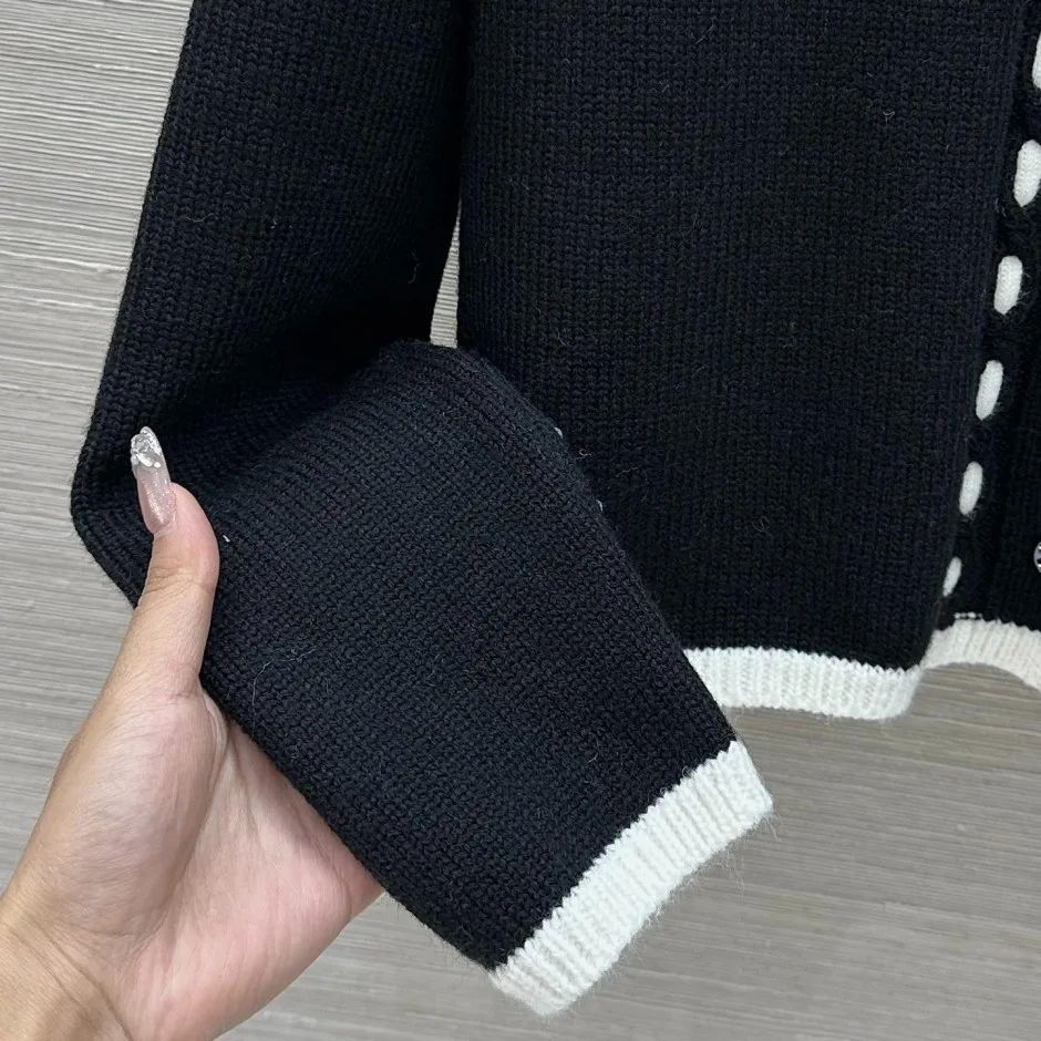 おしゃれ ウール＆カシミヤ カーディガン シャネル ニット コピー ブラック