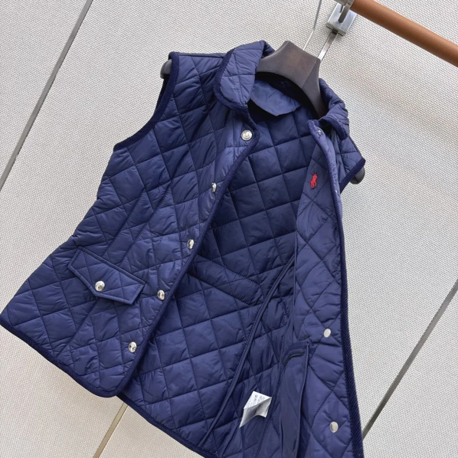 洗練された ポニー刺繍 キルティングベスト ラルフローレン ジャケット コピー レディース